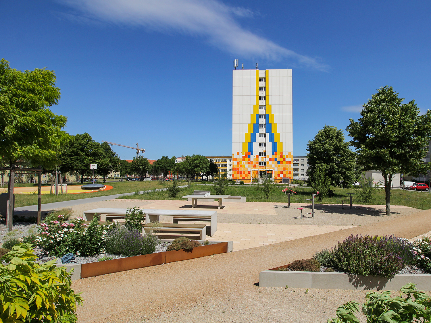 Hochhauswohnen im Farbquartier