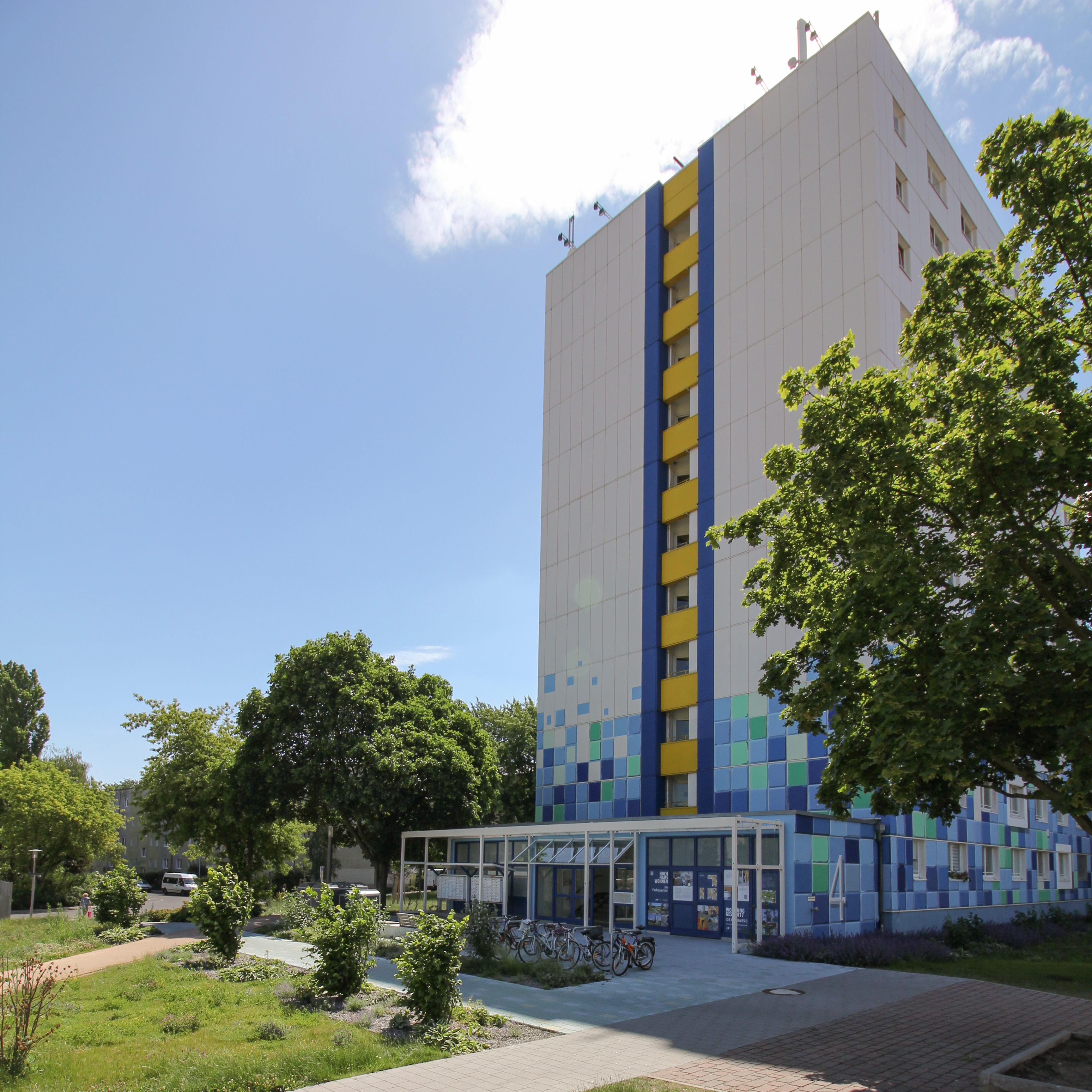 Hochhauswohnen im Farbquartier